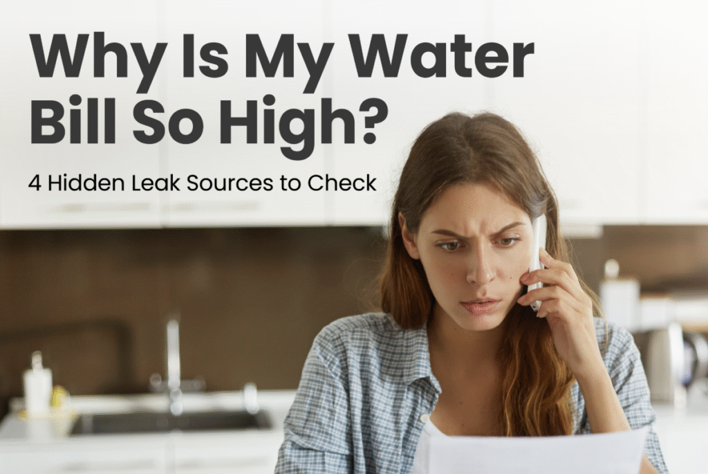 Why Is My Water Bill So High? 4 Hidden Leak Sources to Check